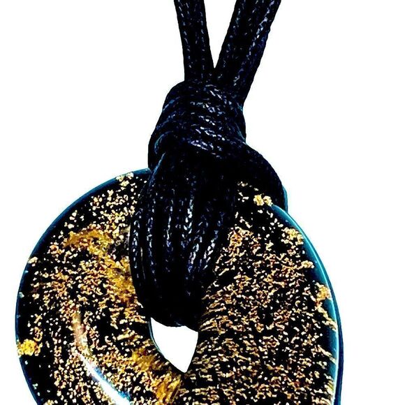 Antica Murrina hand crafted Venetian Glass serpentine pendant necklace - Picture 8 of 11